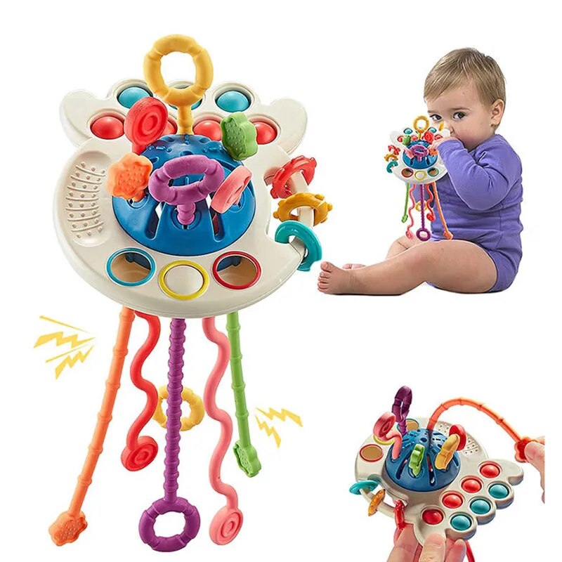 Montessori Silicone Pulling Toy