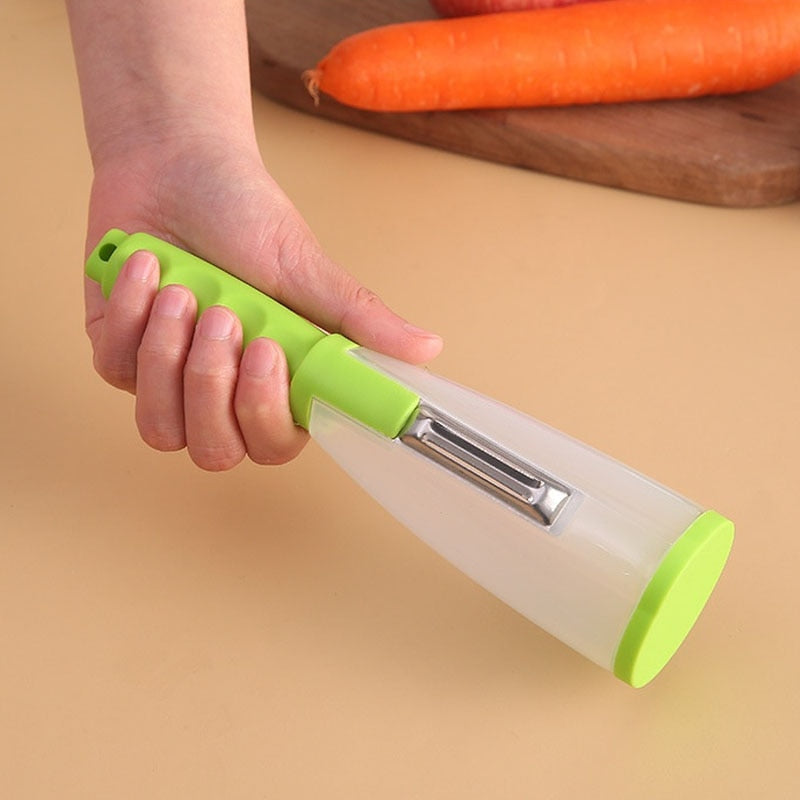 PeelMatic™ - The Ultimate Multifunctional Peeler with Storage Container