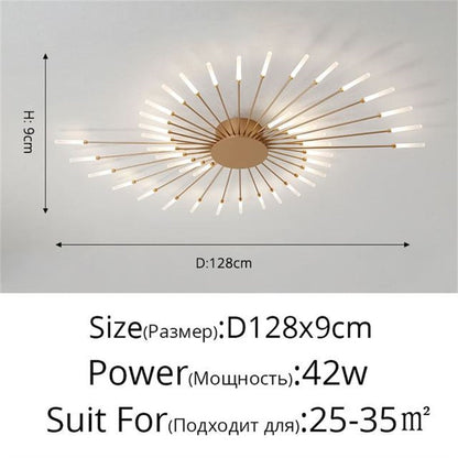 Premium Nordic Styled Firework Shape Ceiling Light