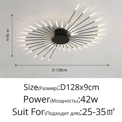 Premium Nordic Styled Firework Shape Ceiling Light